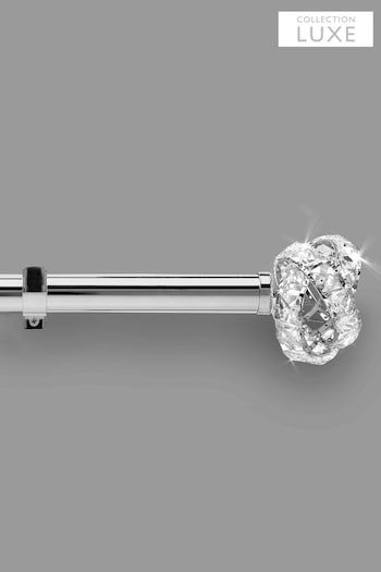 Chrome Collection Luxe Chrome Fixed Venetian 35mm Curtain Pole Kit (372267) | £85 - £100