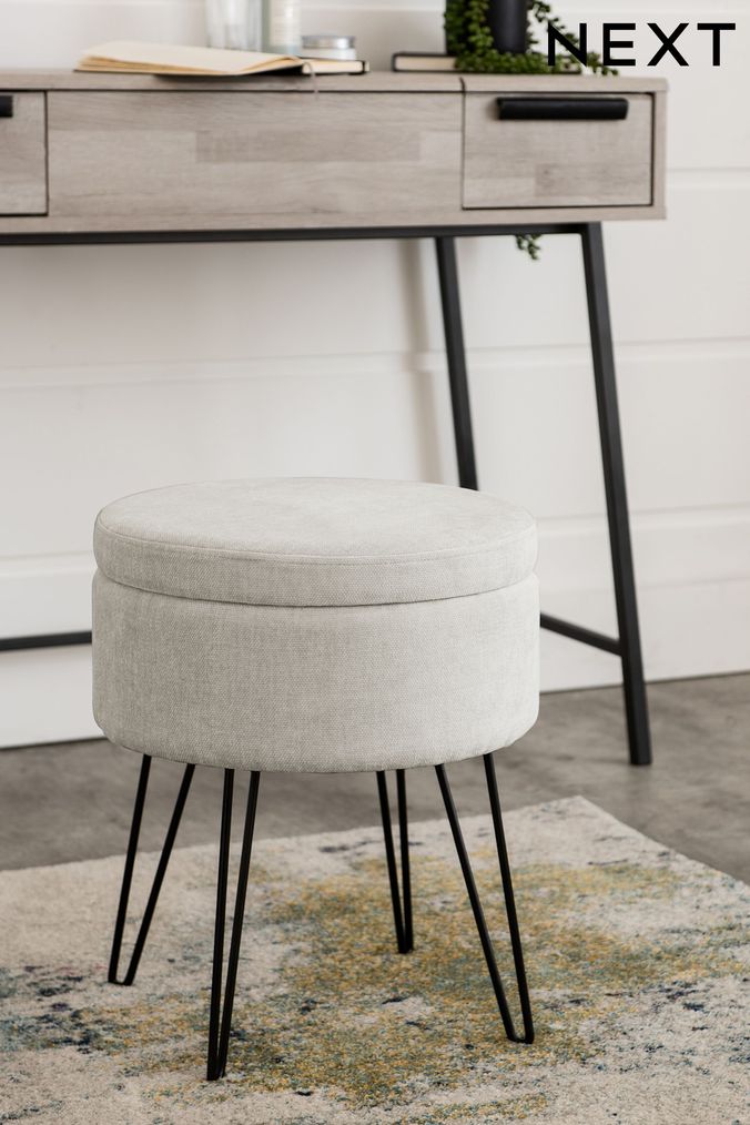 Dressing table best sale stools grey