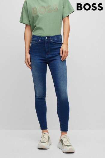 BOSS Blue Maye Slim Fit High Waisted Jeans (372382) | £99
