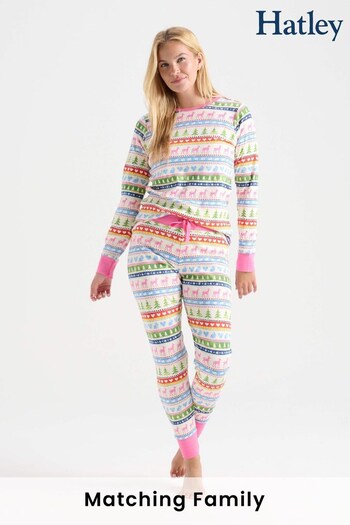 Hatley Womens Christmas Fairisle Pyjamas (372535) | £65