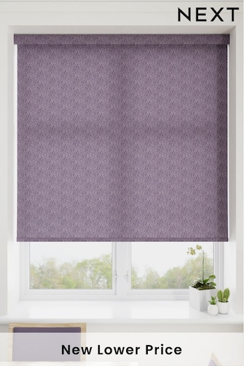 African Violet Purple Squiggle Made To Measure Roller Blind (373000) | £55