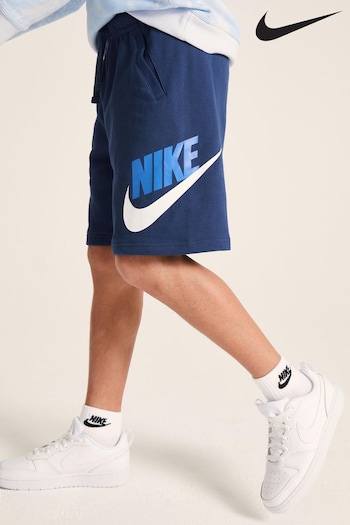 Nike Navy Club Fleece belted Shorts (373314) | £28