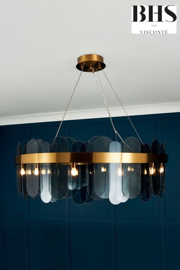 Visconte by BHS Brass Avelino 12 Light Ceiling Light (373735) | £380