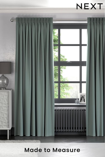 Duck Egg Blue Cotton Made To Measure Curtains (373913) | £61