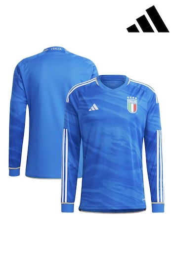 adidas Blue Italy adidas Home Long Sleeve Shirt (374060) | £75