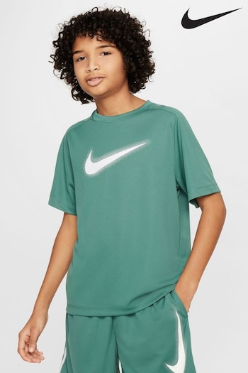 Nike half Green/White Dri-FIT Multi Graphic Training T-Shirt (374199) | £20