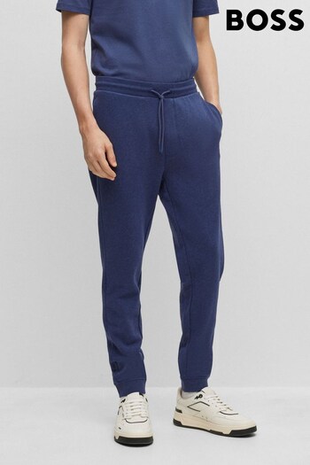 BOSS Navy Blue Patch Logo French Terry Tracksuit Joggers (374710) | £99