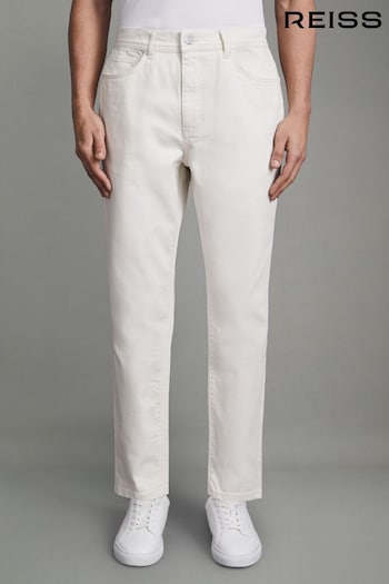 Reiss Ecru Santorini R Tapered Slim Fit Jeans (374948) | £118