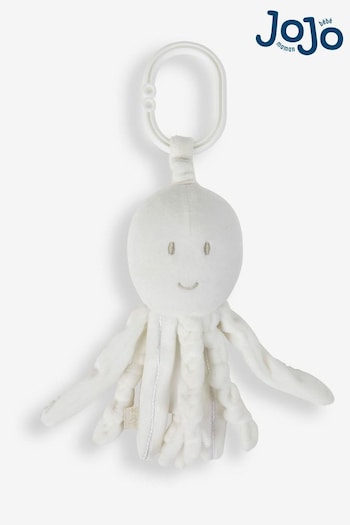 JoJo Maman Bébé White Octopus Rattle Toy (375404) | £13