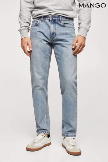 Mango Blue Bob Straight-Fit unitees Jeans (375573) | £50