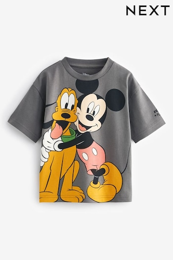 Grey Short Sleeve Mickey T-Shirt (6mths-8yrs) (375779) | £8.50 - £10.50