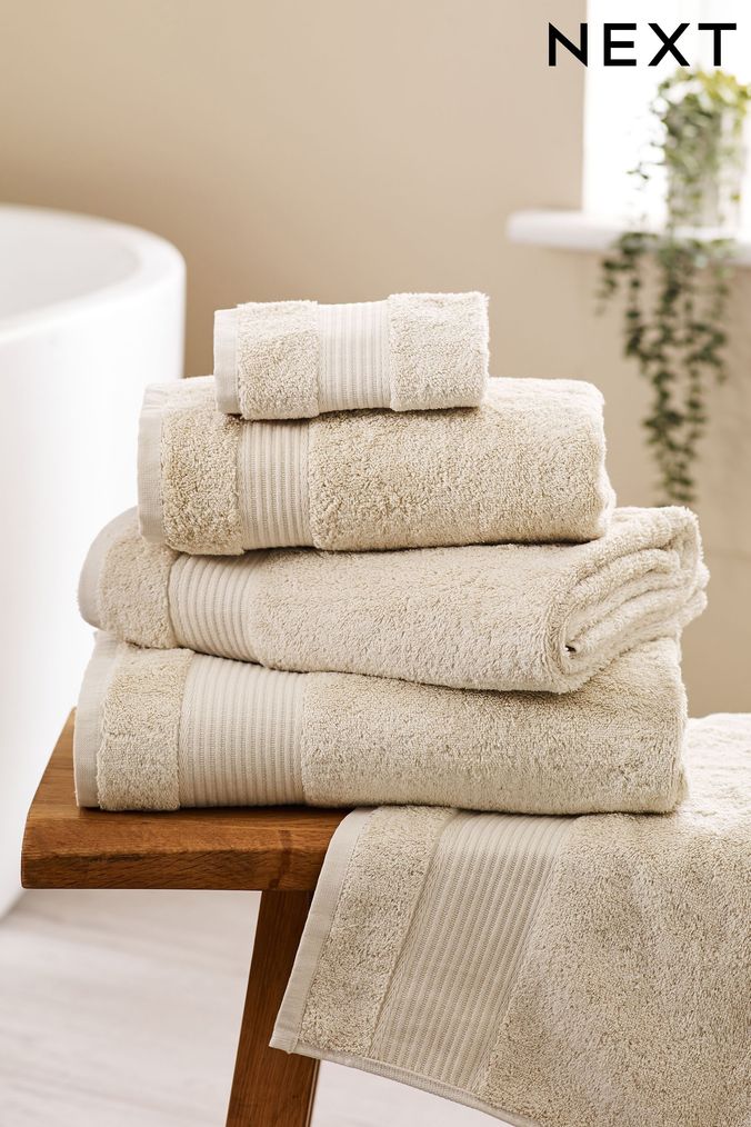 Brown and new arrivals cream towels