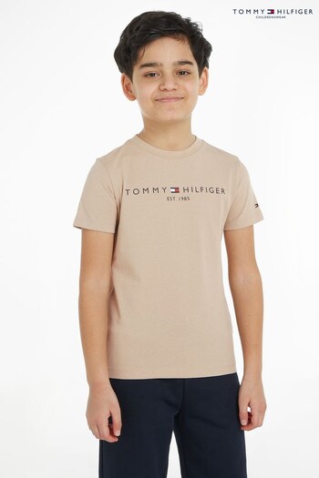 Tommy Hilfiger Kids Unisex Essential Cream T-Shirt (376118) | £20 - £25