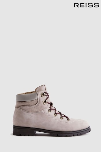 Reiss Stone Ashdown Leather Hiking Boots (376425) | £268