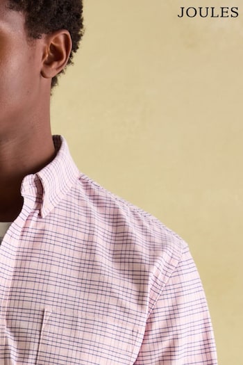 Joules Welford Light Pink Cotton Check Shirt (376629) | £49.95