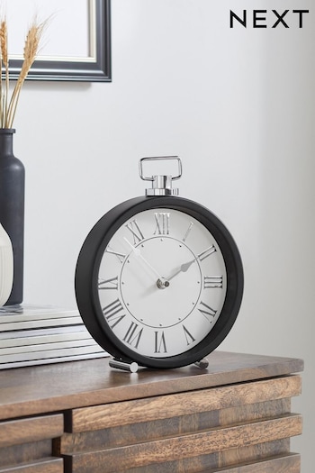 Black Pretty Vintage Mantel Clock (376758) | £26