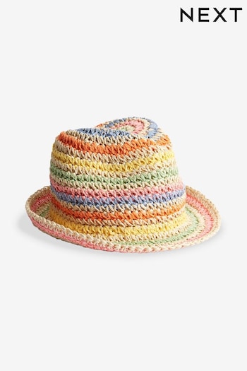 Multi Rainbow Straw Hat (3mths-6yrs) (376798) | £9 - £10