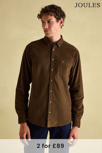 Joules Miller Brown Corduroy Shirt (377003) | £69.95