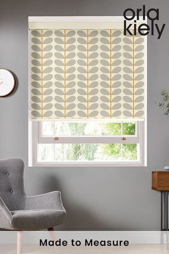 Orla Kiely Grey Two Colour Stem Made To Measure Roller Blind (377007) | £58