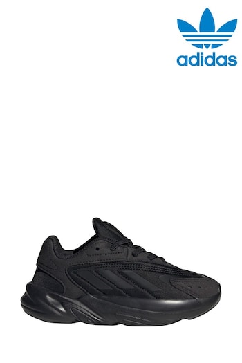 adidas date Originals Black Ozelia Kids Trainers (377238) | £50