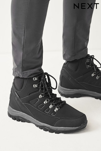 Black Waterproof Walking Boots (377657) | £65