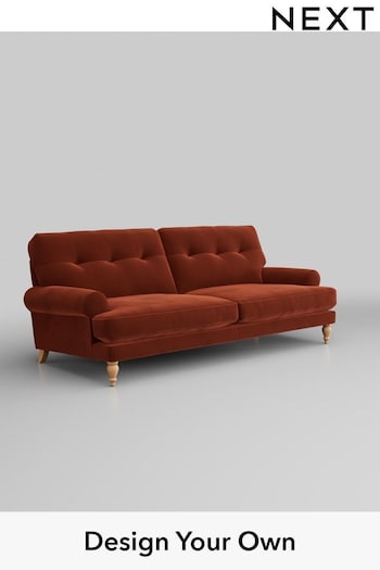 Plush Velvet Easy Clean/Ginger Erin Buttoned Back Deep Sit (377831) | £499 - £1,975