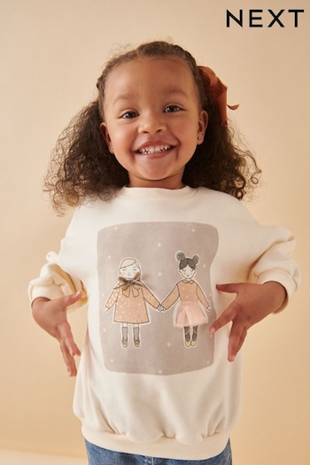 White Ground Sweatshirt (3mths-7yrs) (378214) | £11 - £13