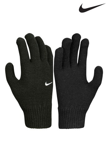 Nike Black Swoosh Knit Gloves 2.0 (378387) | £14