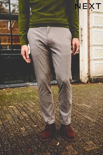 Neutral Puppytooth Chino Trousers (378843) | £11