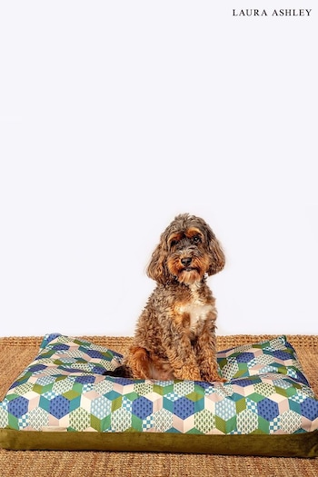Laura Ashley Green Thistle Patchwork Duvet Dog Bed (379150) | £62 - £94