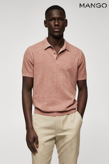 Mango Knit Cotton Polo Shirt (379401) | £33