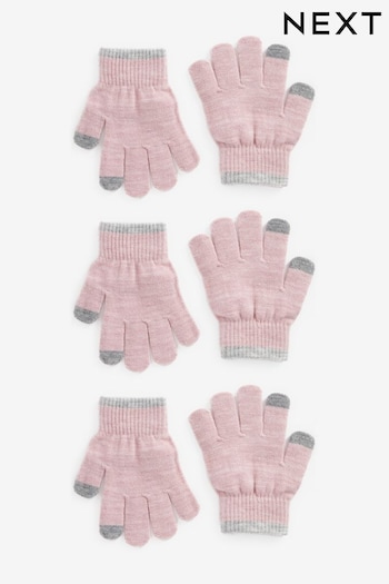 Pink 3 Pack Touch Tip Magic Gloves (3-16yrs) (379772) | £6 - £8