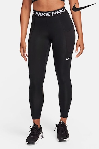 Nike Black Pro Dri-FIT 365 Mid-Rise 7/8 Leggings with Pockets (379884) | £60