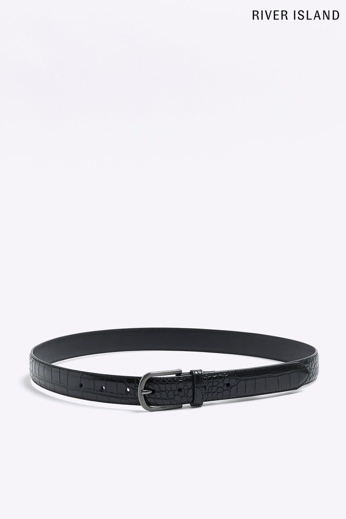 River island mens belts hot sale
