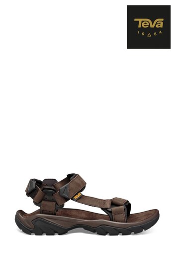 Teva Mens Terra Fi Unviseral Leather Brown Sandals (380051) | £100