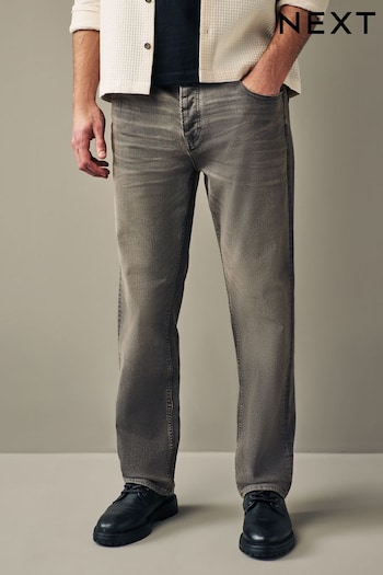 Grey Tint Straight Vintage Stretch Authentic Jeans (380742) | £28