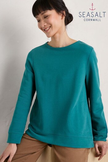 Seasalt Blue Cornwall Meadowside Sweatshirt (380785) | £53