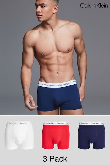Calvin Klein Cotton Stretch Low Rise Trunks 3 Pack (380916) | £42