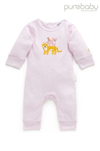 Purebaby Jungle Friends Character Baby Footless Sleepsuit (380961) | £12.50