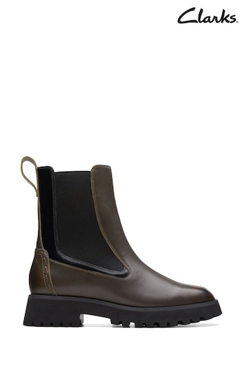 Clarks Brown Leather Stayso Rise Boots Couture (381161) | £150