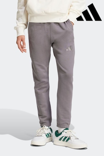 adidas Grey All Season French Terry Regular Tapered 100% Cotton Joggers (381575) | £40