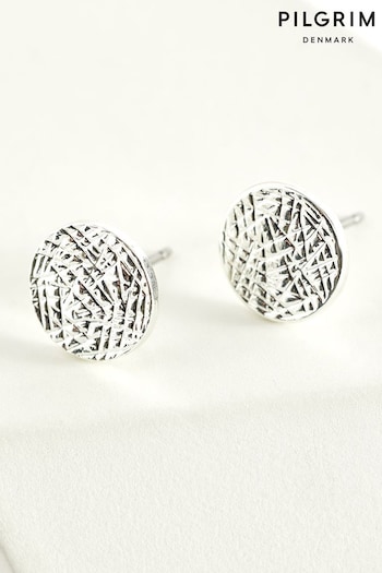 PILGRIM Silver Plated Recycled Wynonna Rustic Earrings (381748) | £13