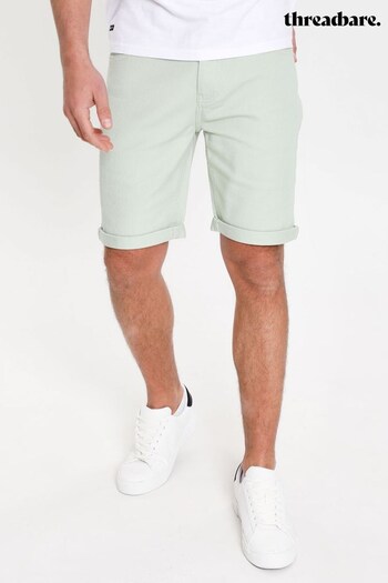 Threadbare Green Cotton Chino Shorts With Stretch (381779) | £20
