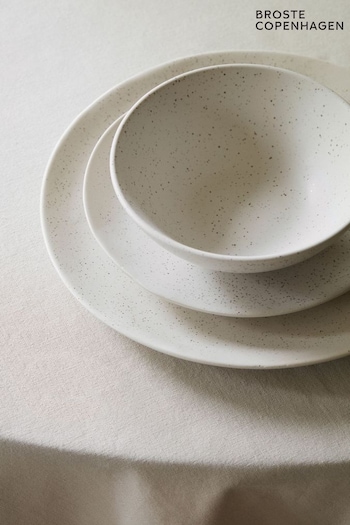 Broste Copenhagen 12 Piece Cream Nordic Dinnerware Set (381861) | £195