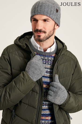Joules Bamburgh Hat Grey Knitted Hat (382221) | £14.95