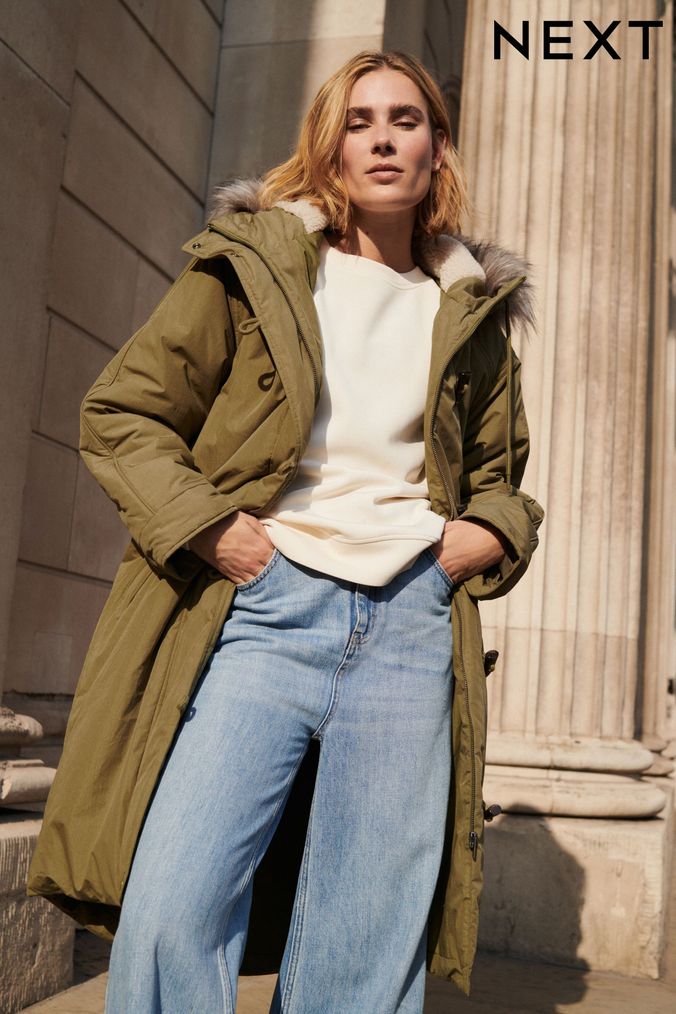 Ladies cotton parka jackets cheap