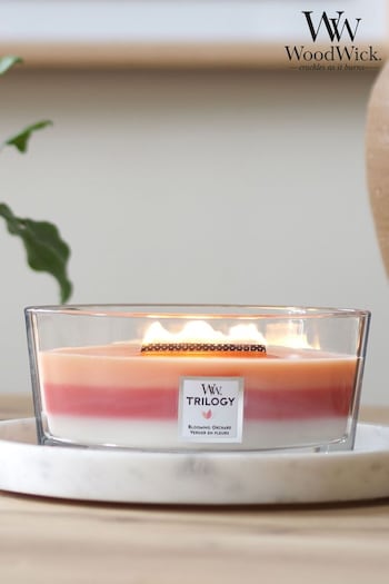 Woodwick Ellipse Scented Candle with Crackle Wick Blooming Orchard (383328) | £35