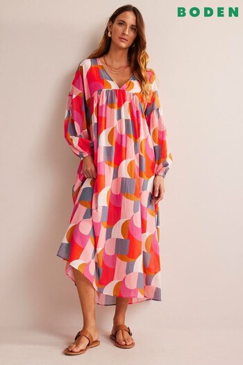 Boden Pink Maxi Empire Kaftan Dress (383364) | £75