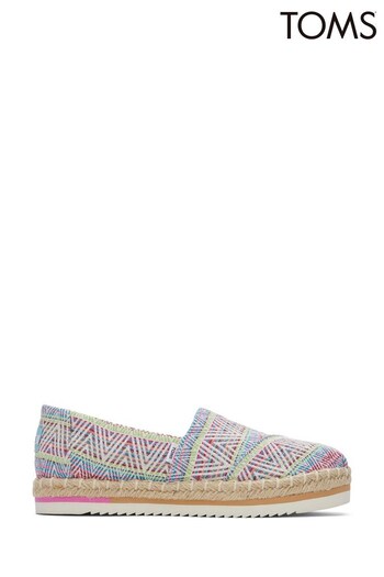 TOMS Cream Alpargata Platform Rope Shoes (383384) | £65