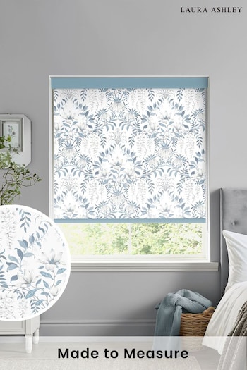 Laura Ashley Blue Parterre Made To Measure Roller Blind (383461) | £58